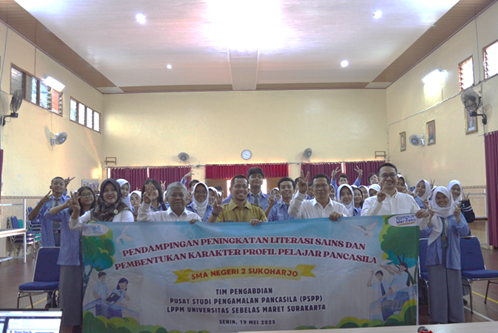 2025 – Pendampingan Kampus Benteng Pancasila dalam Meningkatkan Literasi Sains dan Pembentukan Karakter Profil Pelajar Pancasila di SMAN 2 Sukoharjo